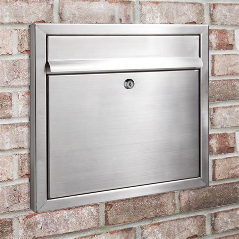 stainless steel post boxes|stainless steel wall mounted mailbox.